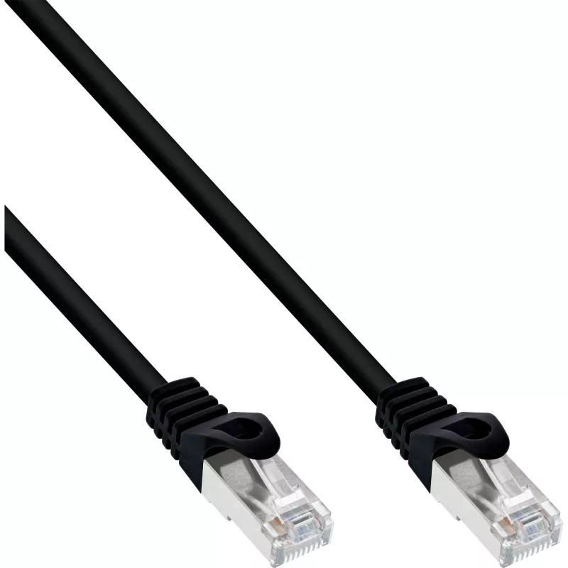 InLine B-72502S tīkla kabelis Melns 2 m Cat5e SF/UTP (S-FTP)