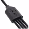 InLine USB 4in1 Y-lādēšanas kabelis, 1x USB-A vīr. uz 4x USB-C vīr., melns 2m