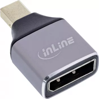 InLine 17291C kabeļa savienotāja adapteris DisplayPort Mini DisplayPort Pelēks, Melns