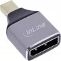 InLine 17291C kabeļa savienotāja adapteris DisplayPort Mini DisplayPort Pelēks, Melns