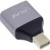 InLine 17291C kabeļa savienotāja adapteris DisplayPort Mini DisplayPort Pelēks, Melns