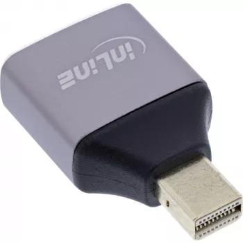 InLine 17291C kabeļa savienotāja adapteris DisplayPort Mini DisplayPort Pelēks, Melns