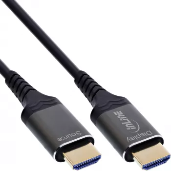 InLine 17920X HDMI kabelis 20 m HDMI Type A (Standard) Melns