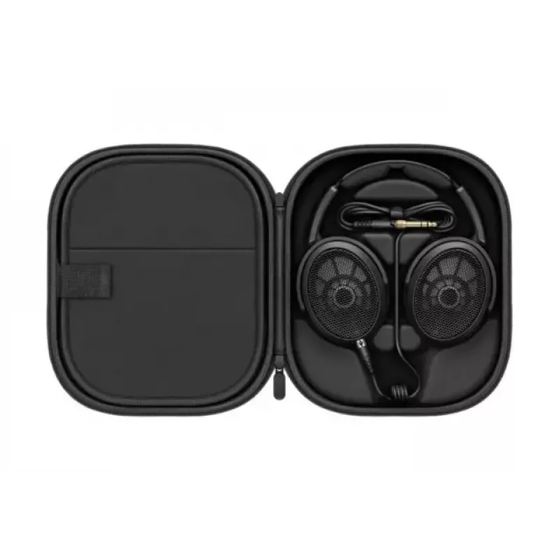 Apkārt auss liekamās vadu studijas austiņas Sennheiser HD 490 PRO PLUS — atvērta akustika, 38 mm draiveri, 130 Ω, 1,8 m kabelis, salokāmas, melnas