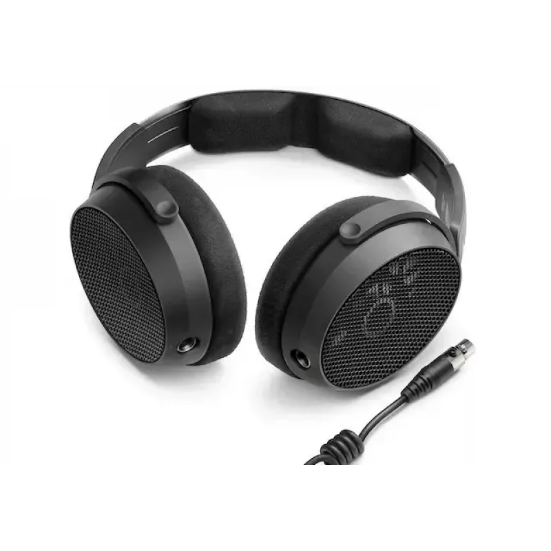 Apkārt auss liekamās vadu studijas austiņas Sennheiser HD 490 PRO PLUS — atvērta akustika, 38 mm draiveri, 130 Ω, 1,8 m kabelis, salokāmas, melnas
