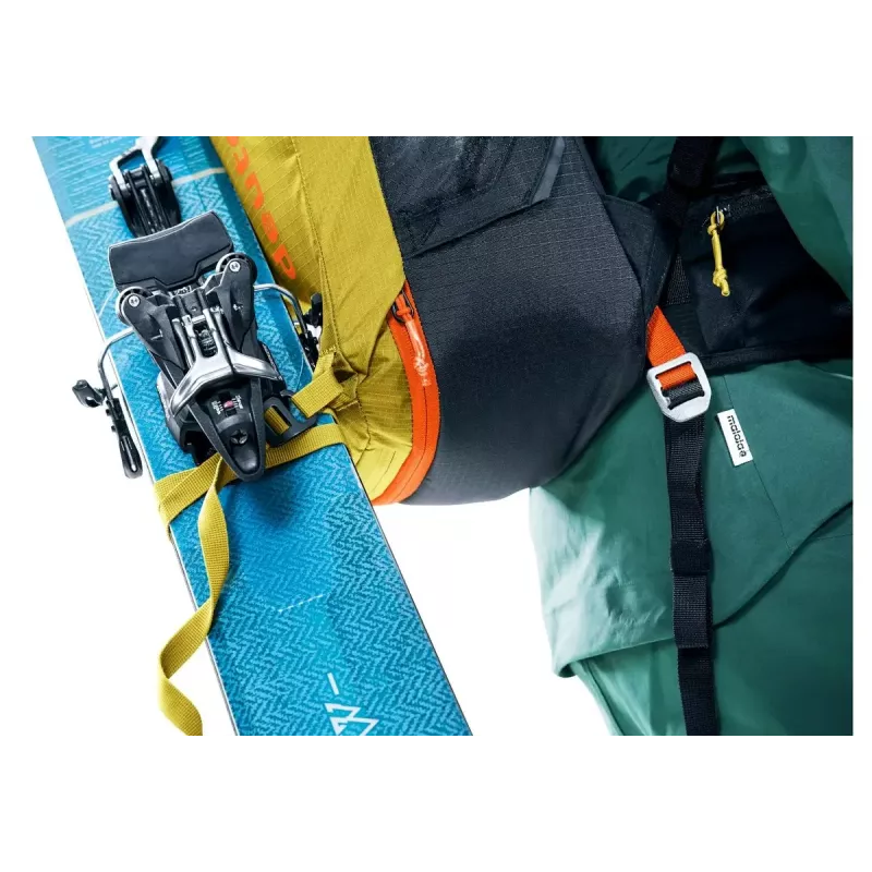 Lavīnas mugursoma DEUTER Alproof Lite 22 – 22 L, kurkuma/melna, viegla, izturīga