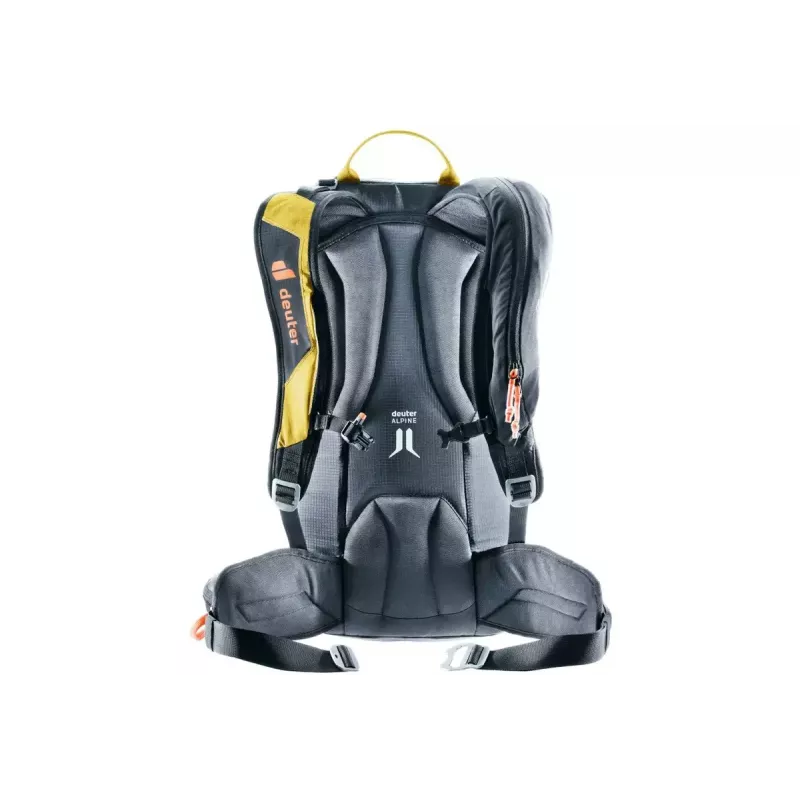 Lavīnas mugursoma DEUTER Alproof Lite 22 – 22 L, kurkuma/melna, viegla, izturīga