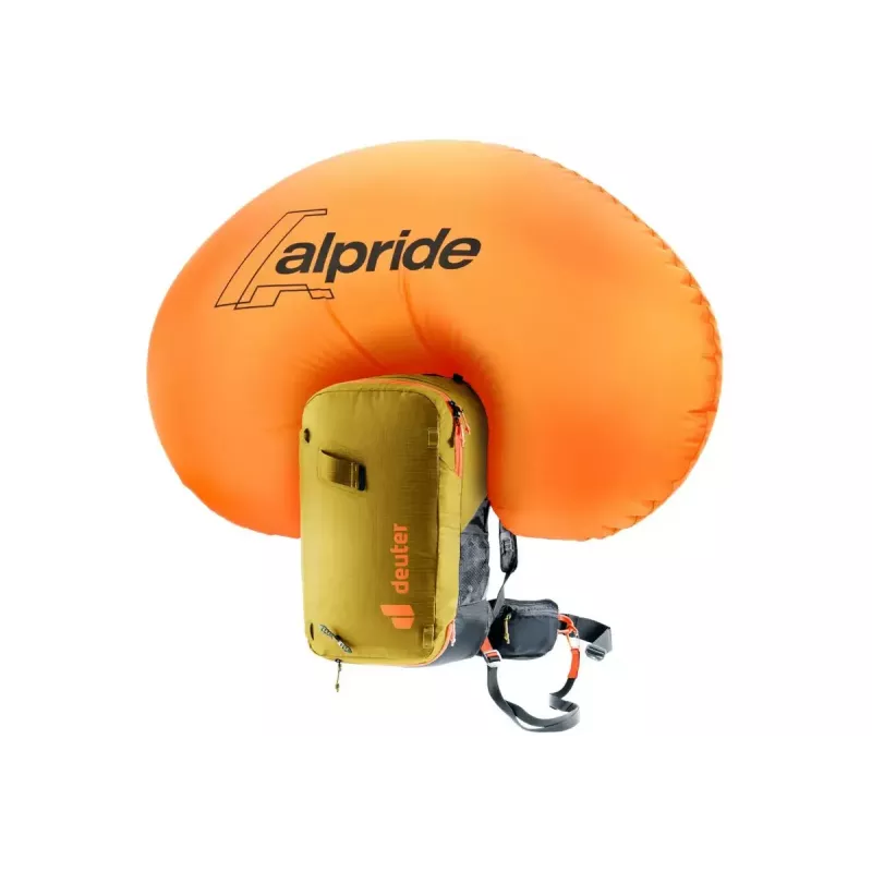 Lavīnas mugursoma DEUTER Alproof Lite 22 – 22 L, kurkuma/melna, viegla, izturīga