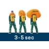 Lavīnas mugursoma DEUTER Alproof Lite 22 – 22 L, kurkuma/melna, viegla, izturīga