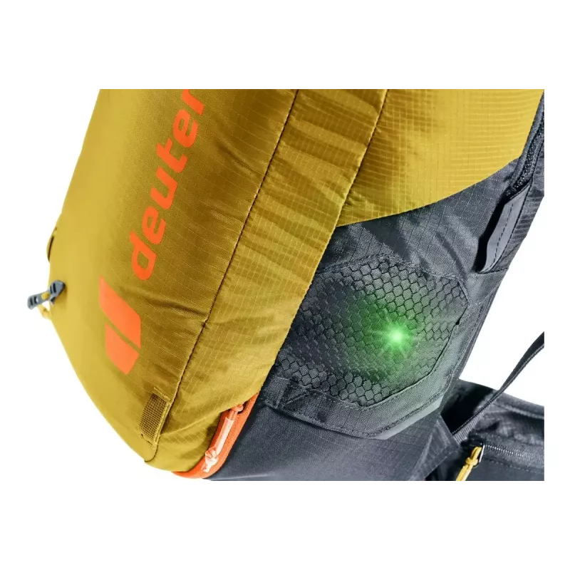 Lavīnas mugursoma DEUTER Alproof Lite 22 – 22 L, kurkuma/melna, viegla, izturīga