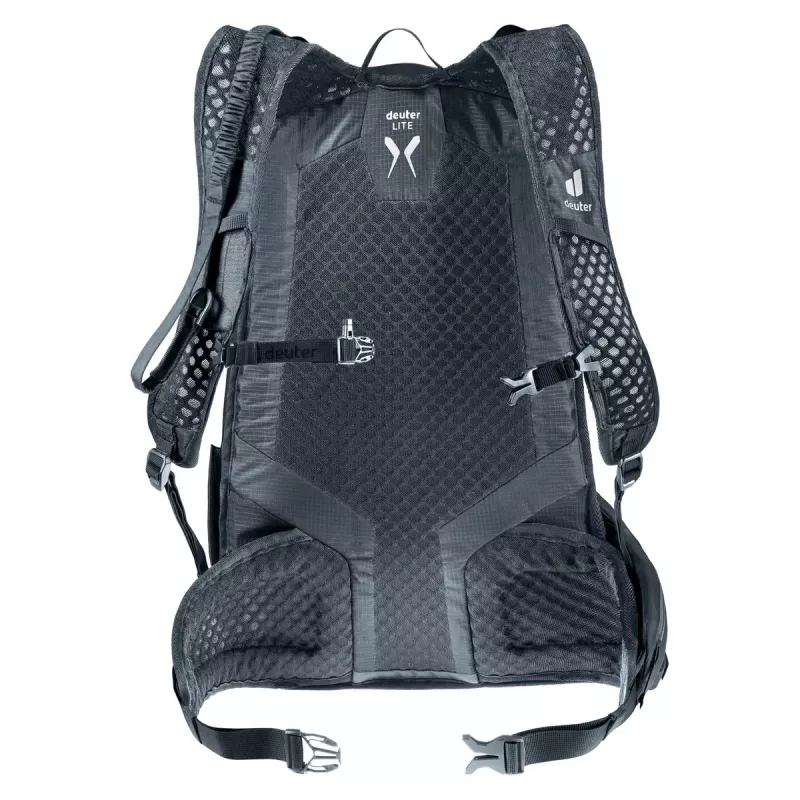 Sporta mugursoma DEUTER Updays 26 — 26 L, melna, poliamīds, 51×31×23 cm, bez PFAS