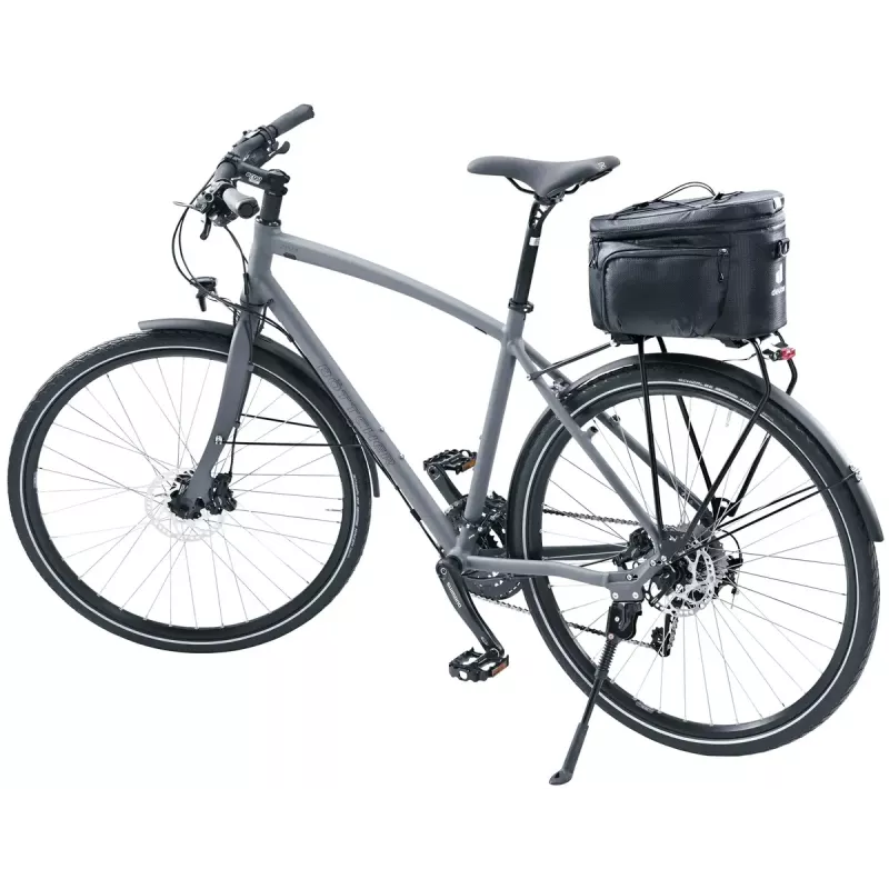 Velosipēda bagāžas somiņa DEUTER Rack Bag 10 — aizmugurējā stiprinājuma, 10 L, audums, 180×310×220 mm, melna
