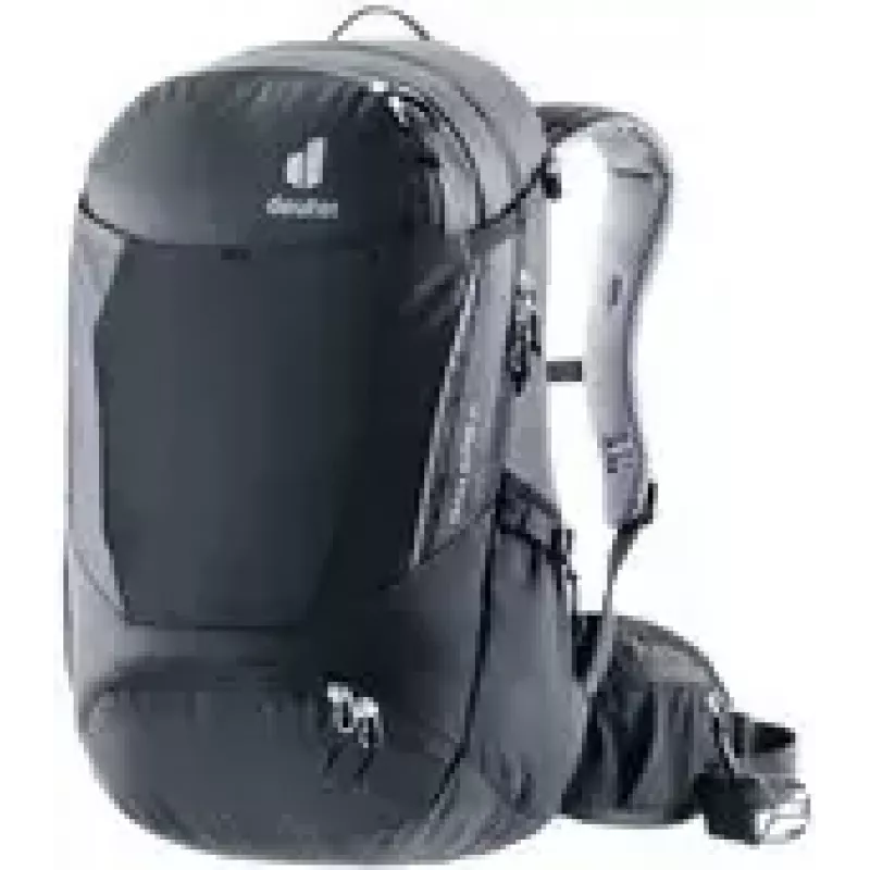 Mugursoma DEUTER Trans Alpine 24 — velosipēda mugursoma, 24 L, melna