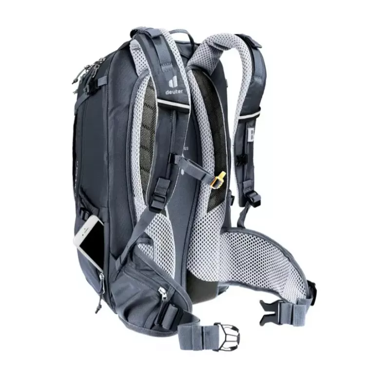 Mugursoma DEUTER Trans Alpine 24 — velosipēda mugursoma, 24 L, melna