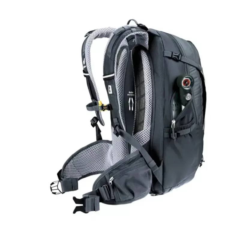 Mugursoma DEUTER Trans Alpine 24 — velosipēda mugursoma, 24 L, melna