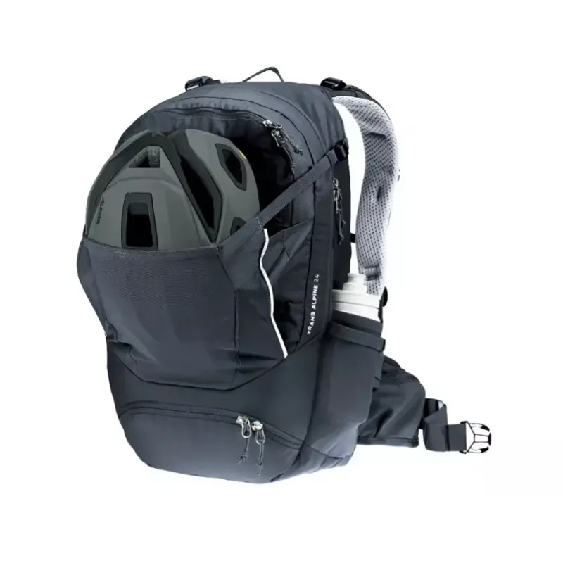 Mugursoma DEUTER Trans Alpine 24 — velosipēda mugursoma, 24 L, melna