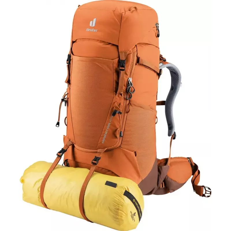 Trekking mugursoma DEUTER Aircontact Core 45+10 SL — kastaņbrūna-umbra, 45+10 L ietilpība