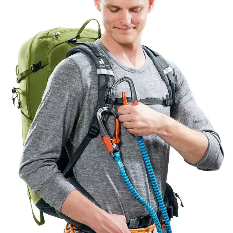 Pārgājienu mugursoma DEUTER Trail Pro 33 — 33 L, poliamīds, lietus pārvalks, ventilācija, gurnu josta