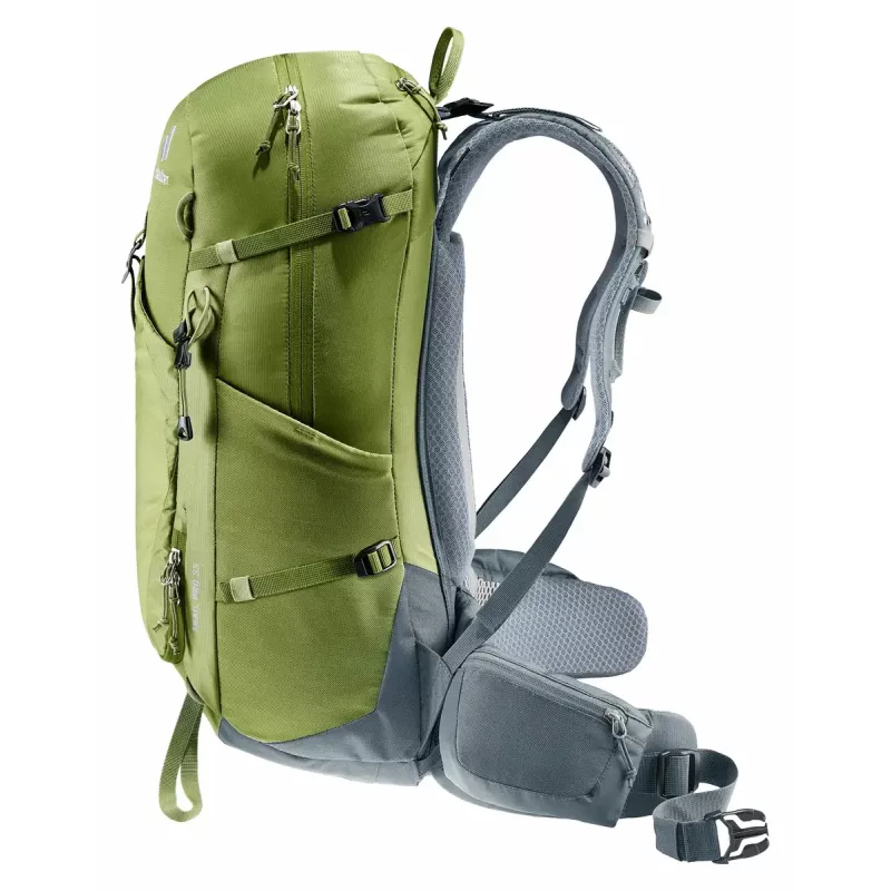 Pārgājienu mugursoma DEUTER Trail Pro 33 — 33 L, poliamīds, lietus pārvalks, ventilācija, gurnu josta