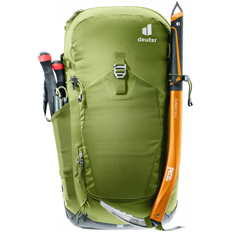 Pārgājienu mugursoma DEUTER Trail Pro 33 — 33 L, poliamīds, lietus pārvalks, ventilācija, gurnu josta