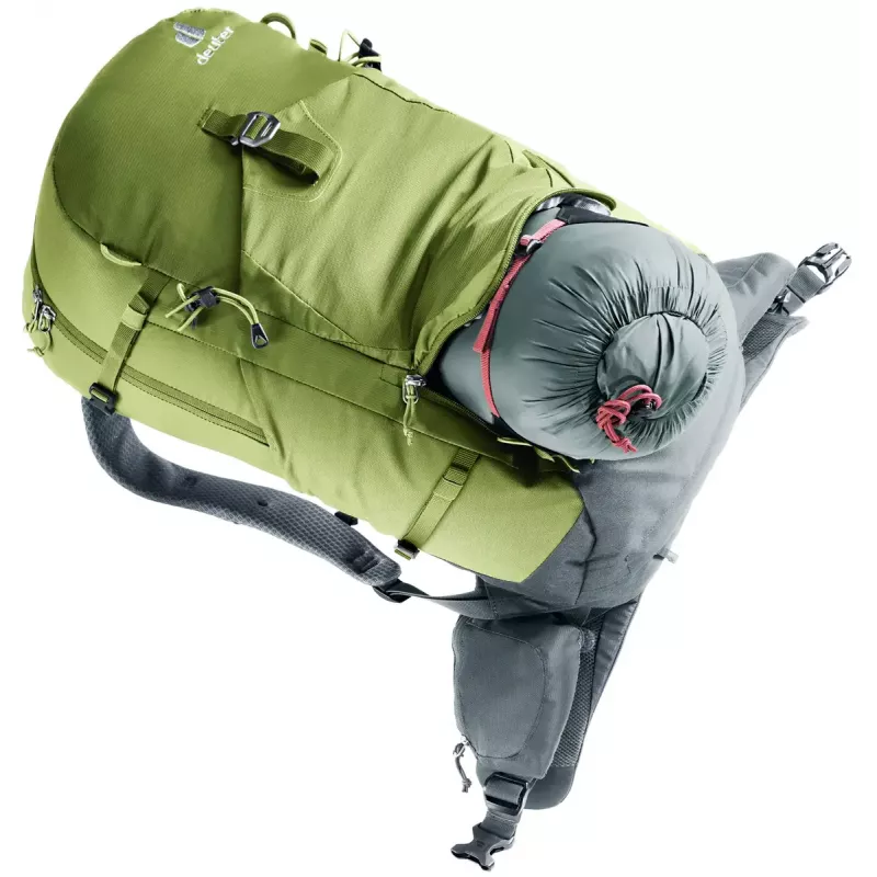 Pārgājienu mugursoma DEUTER Trail Pro 33 — 33 L, poliamīds, lietus pārvalks, ventilācija, gurnu josta