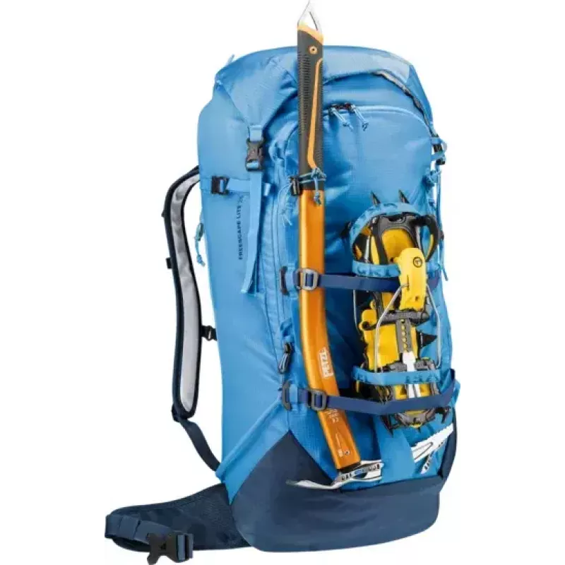 Mugursoma DEUTER Freescape Lite 26 L — bezrāmja slēpošanas tūres soma, 26 L, 1,18 kg, augšējā ielāde, zila