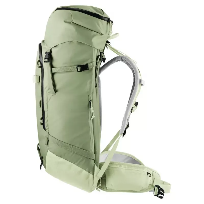 Mugursoma DEUTER Freescape Pro 38+ SL — 38+ l sieviešu piegriezums, grove-mineral krāsa, poliamīda ripstop