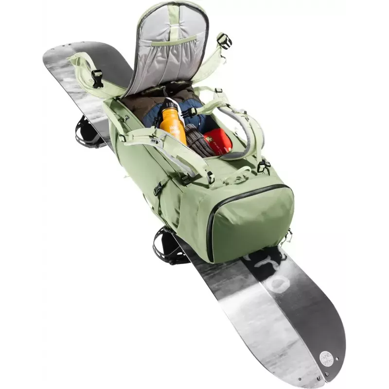 Mugursoma DEUTER Freescape Pro 38+ SL — 38+ l sieviešu piegriezums, grove-mineral krāsa, poliamīda ripstop