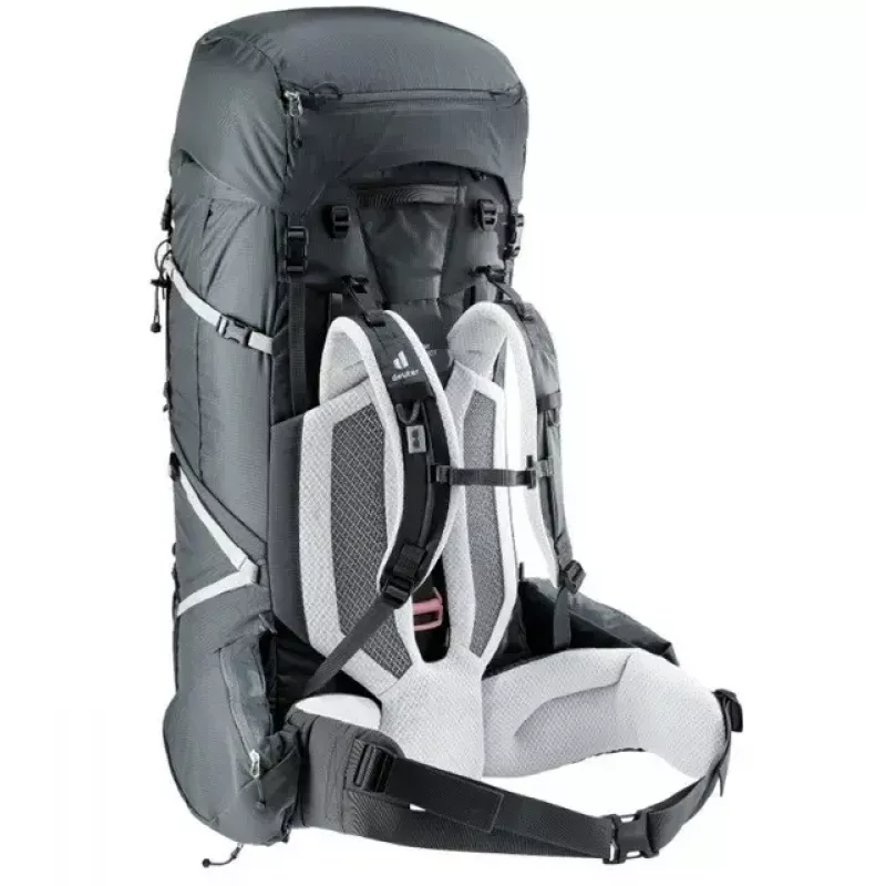 Mugursoma DEUTER Aircontact Pro 75+10 SL Sieviešu — 75+10 L, SL piegriezums, Grafīts, 2.88 kg, Neilons