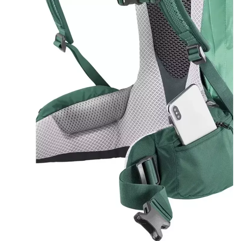Mugursoma DEUTER Futura PRO 34 SL sieviešu pārgājienu soma, 34 L, pārstrādāts materiāls, zaļa
