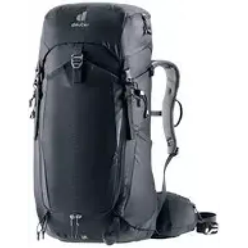 Mugursoma DEUTER Trail PRO 34 SL — sieviešu pārgājienu soma 34 L, viegla, izturīga, melna