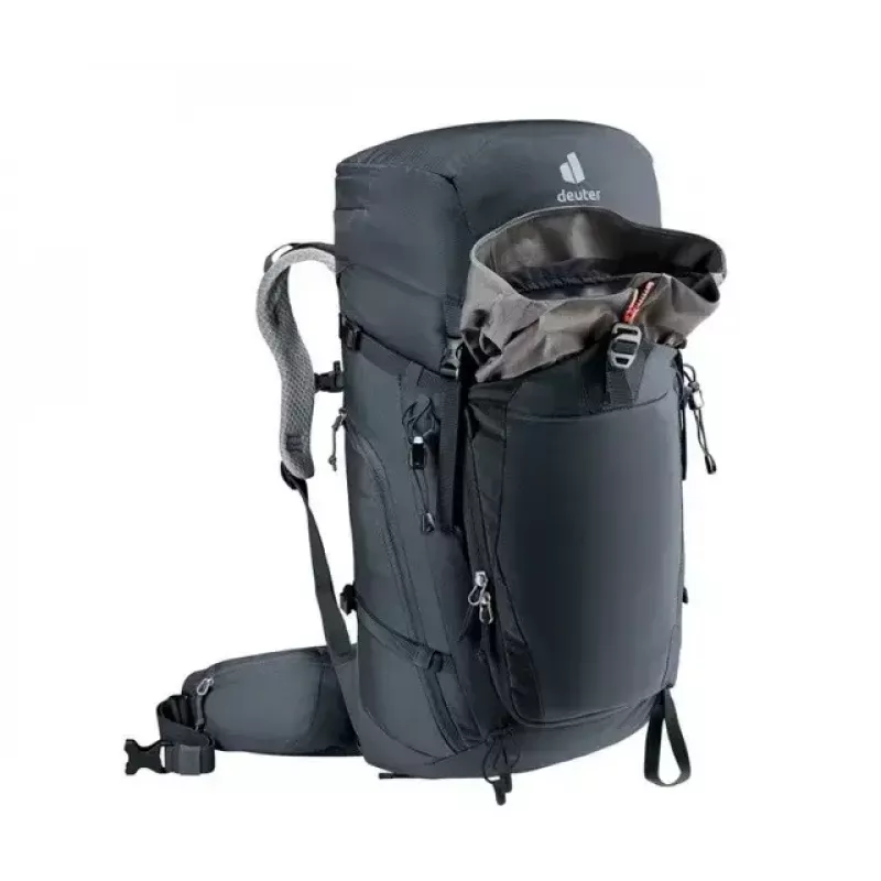 Mugursoma DEUTER Trail PRO 34 SL — sieviešu pārgājienu soma 34 L, viegla, izturīga, melna