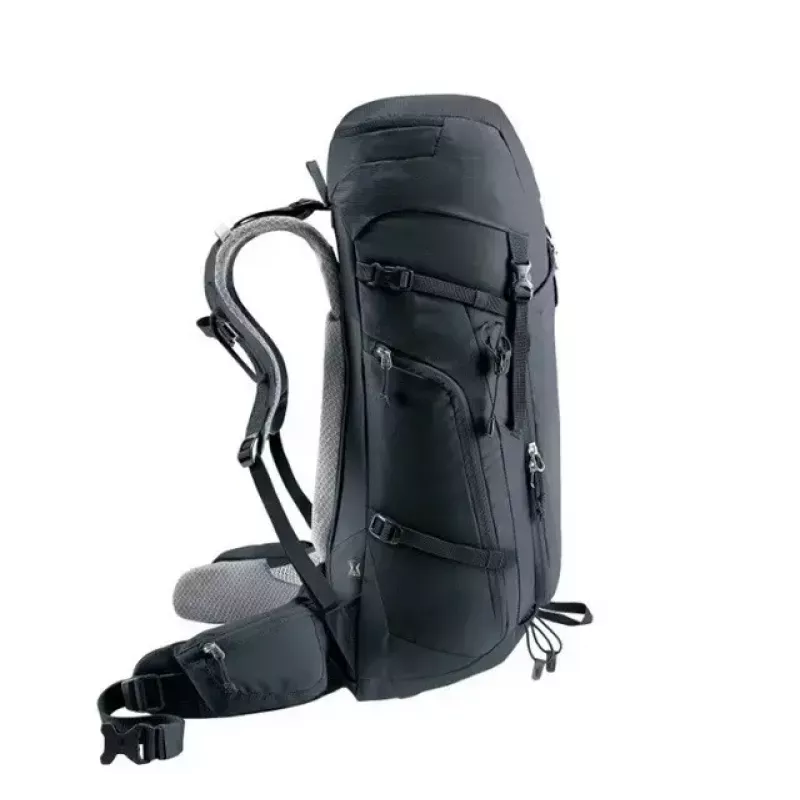 Mugursoma DEUTER Trail PRO 34 SL — sieviešu pārgājienu soma 34 L, viegla, izturīga, melna