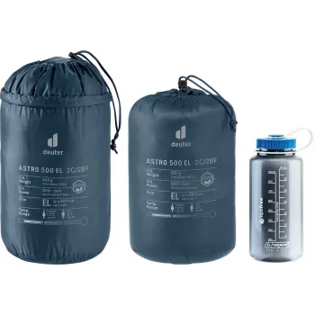 Guļammaiss DEUTER Astro 500 EL -2°C / 28°F, pieaugušo mūmijas tipa, 2200×800×520 mm, Ripstop zils