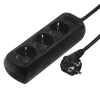 Hama 00108841 pārsprieguma aizsargs melns 3 maiņstrāvas kontaktligzdas 230 V 3 m