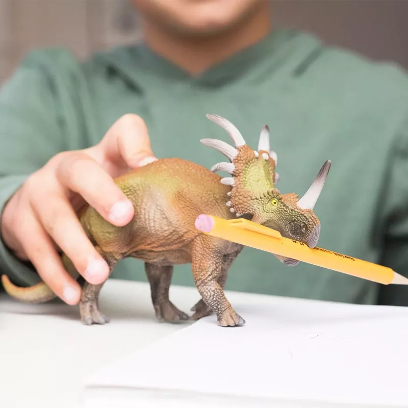 schleich Dinozauri Triceratops, 4 gadi, Zemes iekarošana, Dinozauri un vulkāns, Daudzkrāsains, Plastmasa, 1 gab.