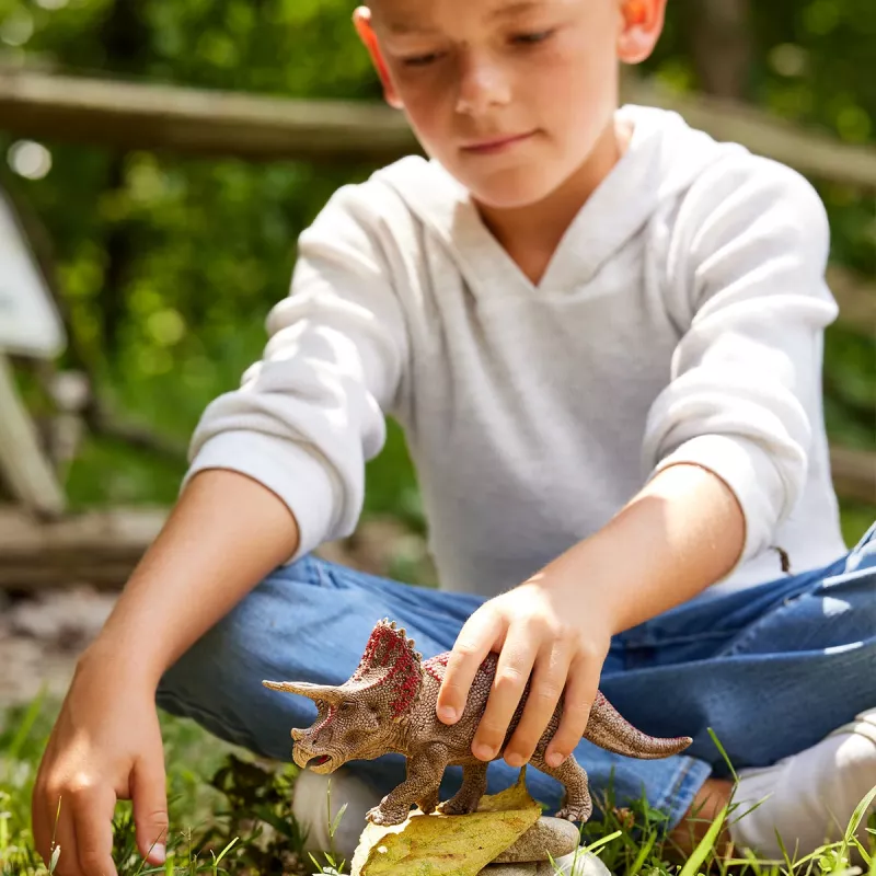 schleich Dinozauri Triceratops, 4 gadi, Zemes iekarošana, Dinozauri un vulkāns, Daudzkrāsains, Plastmasa, 1 gab.