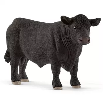 schleich FARM WORLD Melnais Anguss bullis, 3 gadi, Lauku sēta, Lauku dzīvnieki / lauku sētas rotaļlietas, Daudzkrāsains, Plastmasa
