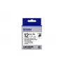 Epson etiķešu kasetne gludināšanai LK-4WBQ melns/baltss 12mm (5m)