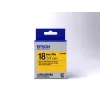 Epson kasešu etiķete Pastel LK-5YBP melna/dzeltena 18mm (9m)