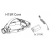 Headlamp Led Lenser H15R Core — galvas lenšu LED lukturis, 2500 lm, 21700 uzlādējams akumulators, IP67, 250 m staru kūlis, 4 jaudas līmeņi, alumīnijs, melns