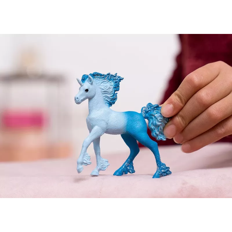 Schleich BAYALA Elementa Ūdens liesmas vienradža kumeļa figūriņa, zila, bērniem no 5 gadu vecuma
