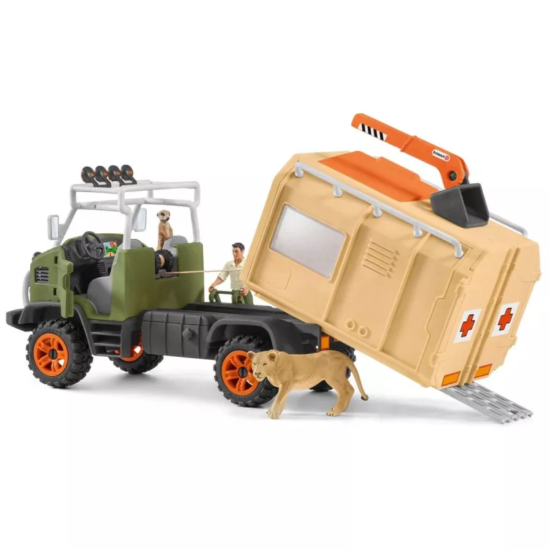 Animal rescue large truck Schleich WILD LIFE 42475