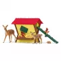 Meža dzīvnieku komplekts Schleich 42658S Krāsaini barošanas piederumi