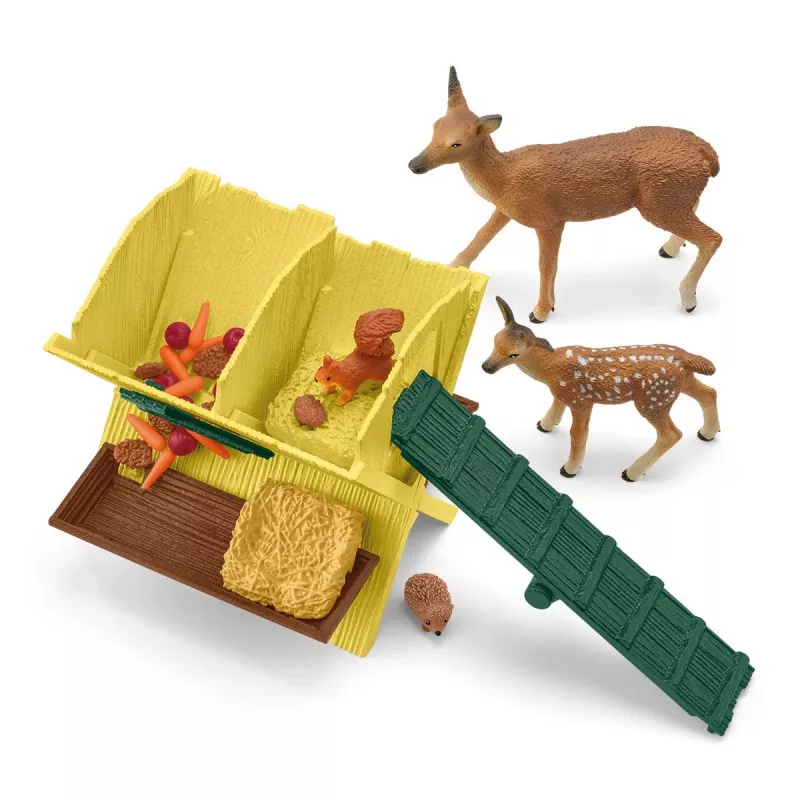 Meža dzīvnieku komplekts Schleich 42658S Krāsaini barošanas piederumi