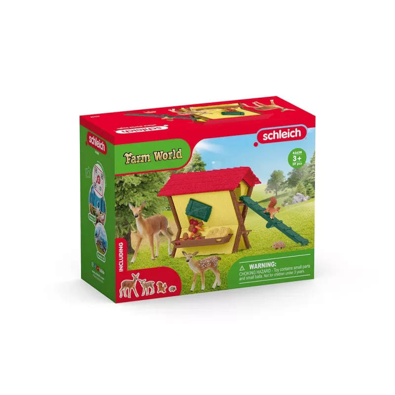 Meža dzīvnieku komplekts Schleich 42658S Krāsaini barošanas piederumi