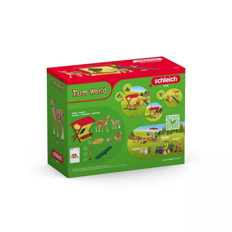 Meža dzīvnieku komplekts Schleich 42658S Krāsaini barošanas piederumi