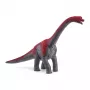 Rotaļu figūriņa TEKA Brachiosaurus — plastmasas dinozauru figūriņa, pelēka/sarkana, paredzēta bērniem no 4 gadu vecuma