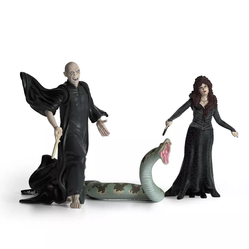 Figūriņu komplekts Schleich Lords Voldemorts, Nagīnija, Belatriksa Lestreindža, daudzkrāsains