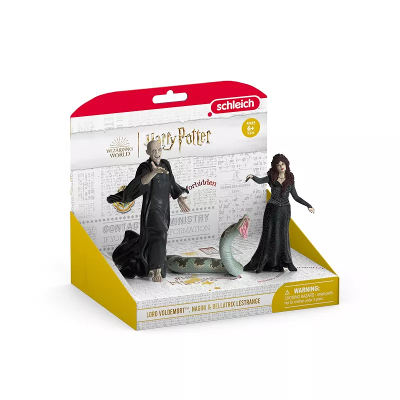 Figūriņu komplekts Schleich Lords Voldemorts, Nagīnija, Belatriksa Lestreindža, daudzkrāsains